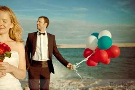 sesión de fotos con globos