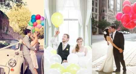 sesión de fotos con globos