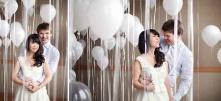 sesión de fotos con globos