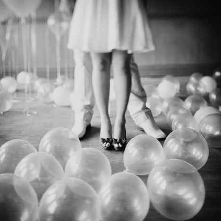 sesión de fotos con globos