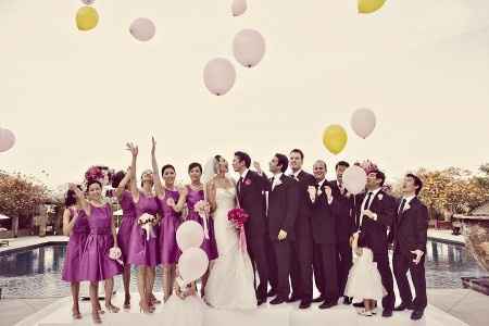 sesión de fotos con globos