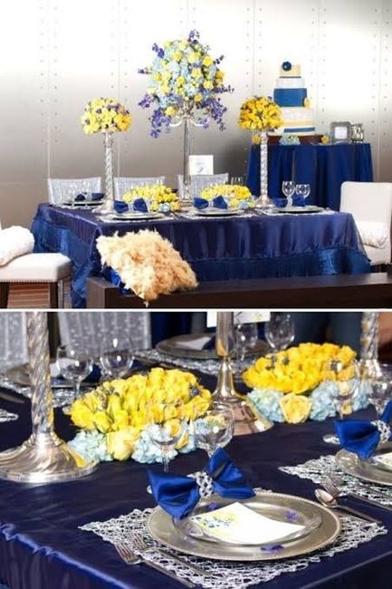Ideas para Boda en azul con amarillo 8