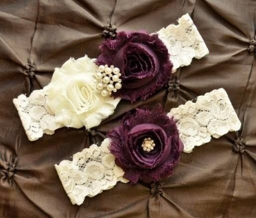 Colores: ligas para novia tonos morado 2