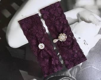 Colores: ligas para novia tonos morado 3