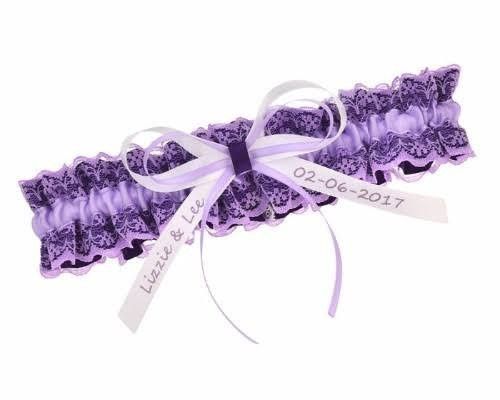 Colores: ligas para novia tonos morado 7