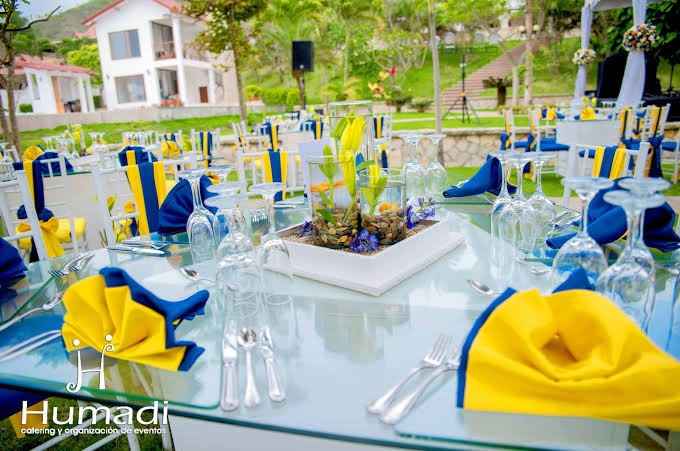 Ideas para Boda en azul con amarillo - 1
