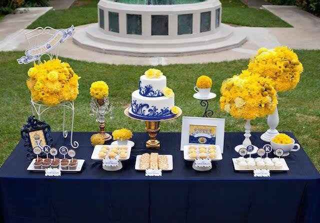 Ideas para Boda en azul con amarillo - 5