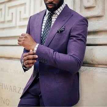 Colores: traje para novio tonos morado - 3