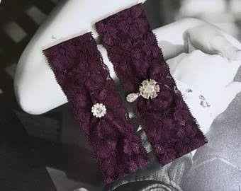 Colores: ligas para novia tonos morado - 3