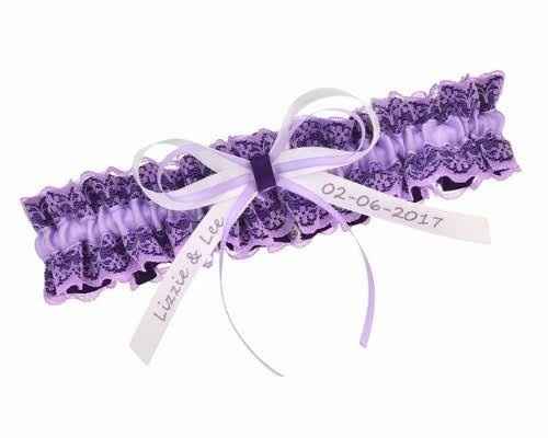 Colores: ligas para novia tonos morado - 7