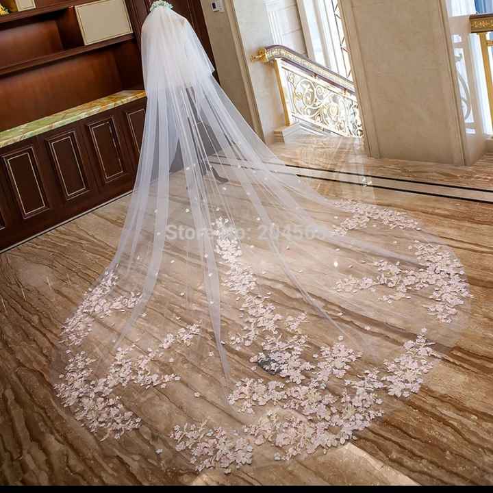 Mi velo de aliexpress en la boda - 2