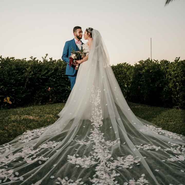 Mi velo de aliexpress en la boda - 3