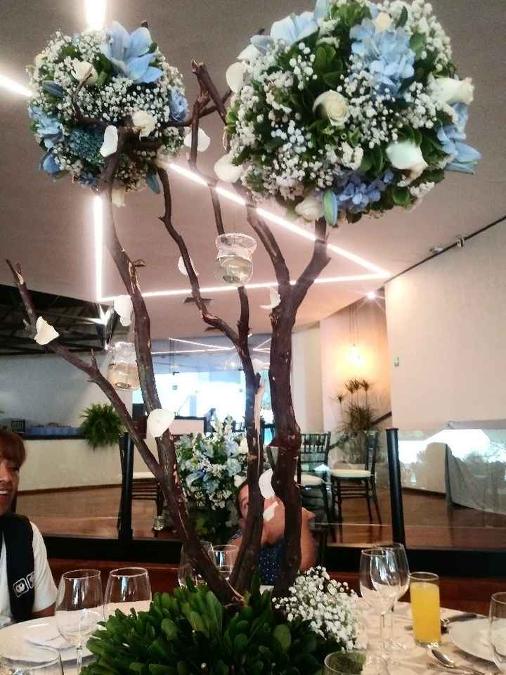 Asi quedaron los centros de mesa - 1