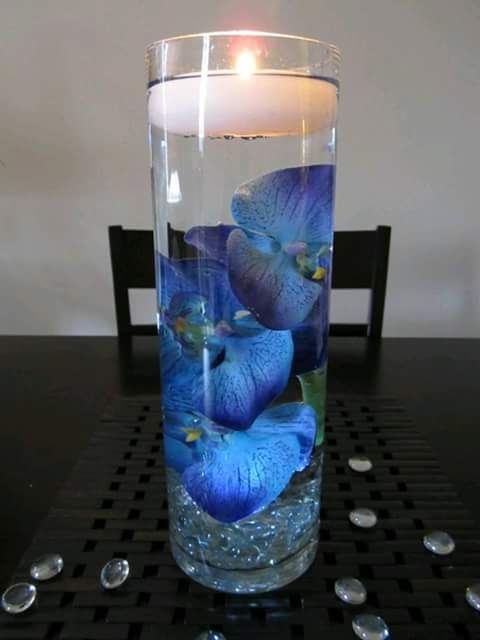 Ideas de centros de mesa con flores sumergibles - 7