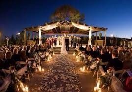 boda  romantica de noche