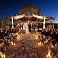 boda  romantica de noche
