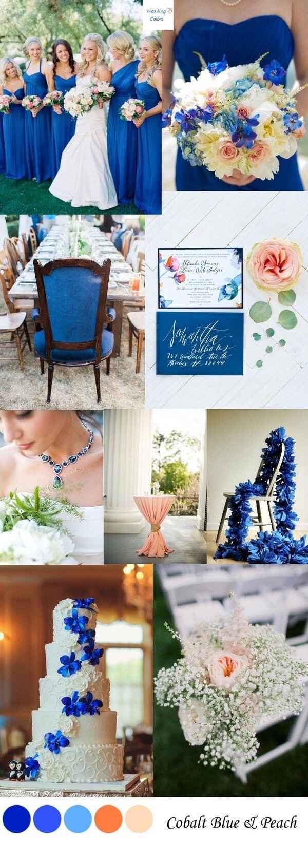 Decoración azul cobalto