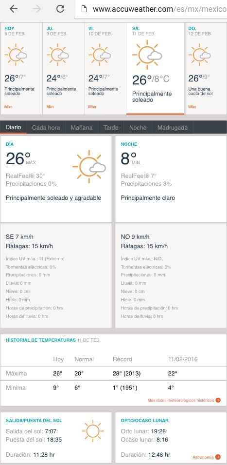 Clima 11 feb