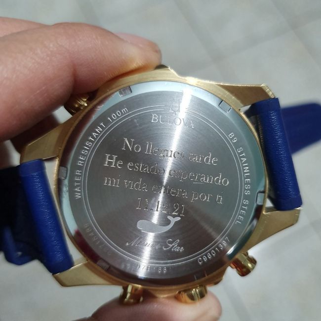 Reloj para el novio y la cancelación de una boda a menos de una semana... - 2