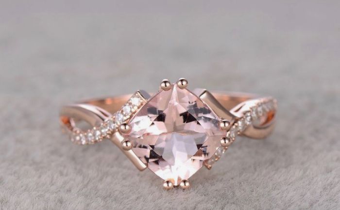 Anillo de compromiso rosa - 5