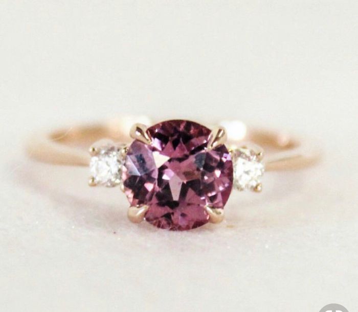 Anillo de compromiso rosa - 6