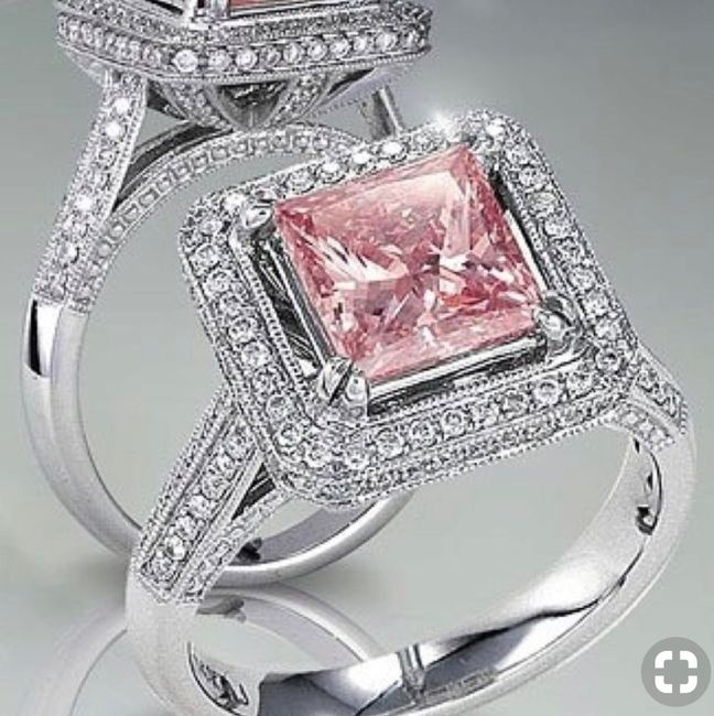 Anillo de compromiso rosa - 8