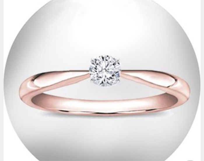 Anillo de compromiso rosa - 9