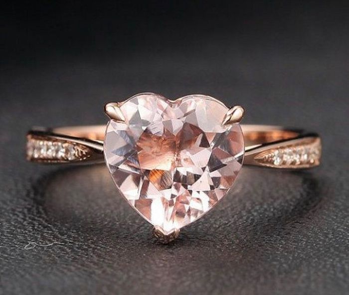 Anillo de compromiso rosa - 11