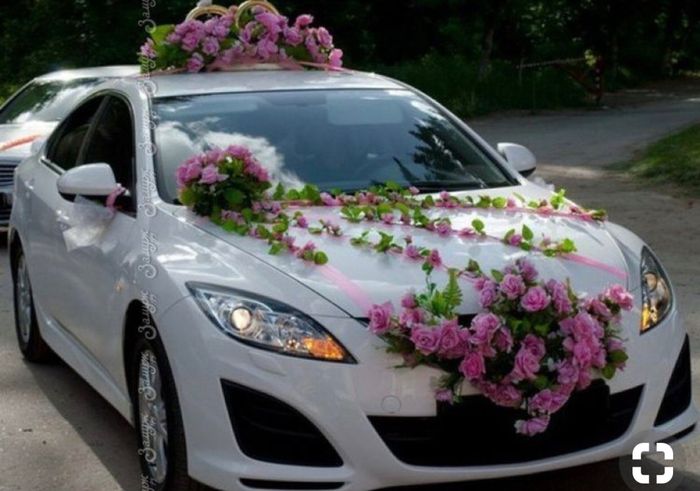 Decoración de auto color rosa - 5