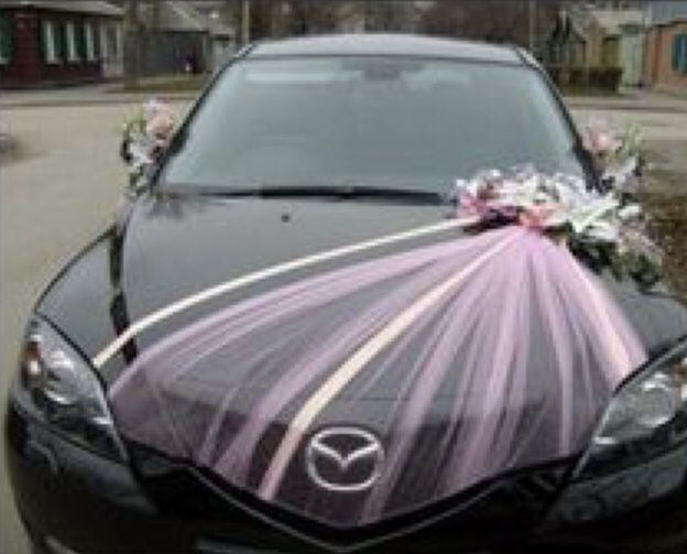 Decoración de auto color rosa - 10