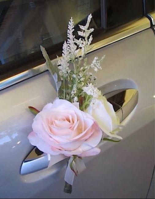 Decoración de auto color rosa - 20