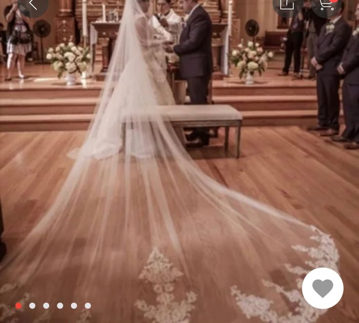 Velo de novia Ivory largo? Necesito para mi boda. q m digan donde comprar ya sea nuevo o usado. - 5