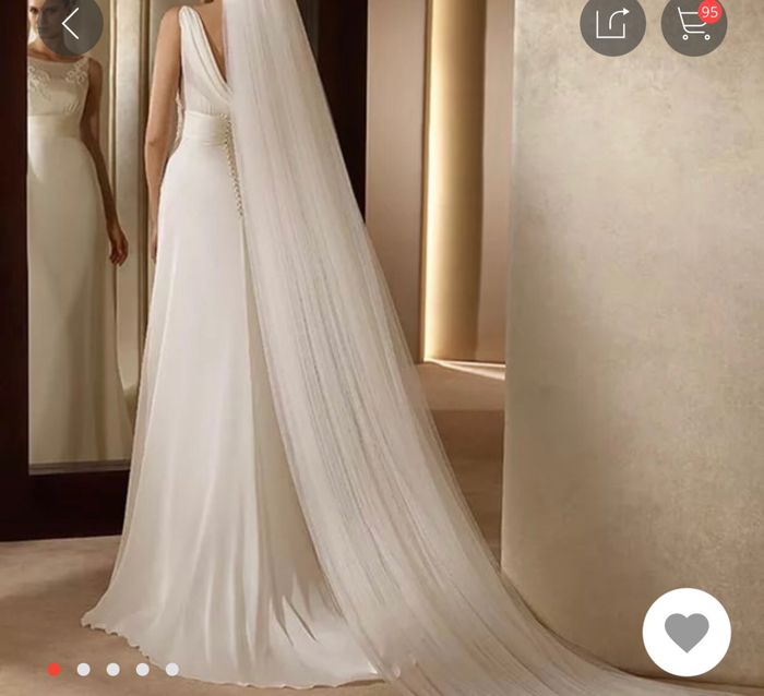 Velo de novia Ivory largo? Necesito para mi boda. q m digan donde comprar ya sea nuevo o usado. - 6