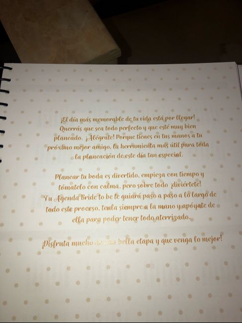 Agendas de boda - 1