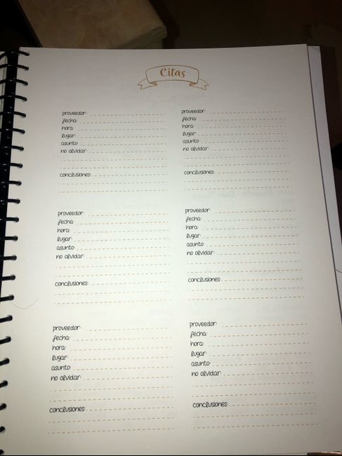 Agendas de boda - 2