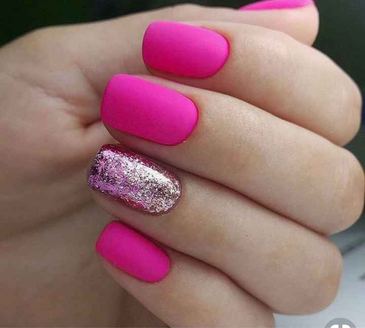 Uñas en color rosa 💓💓💓💓 - 10