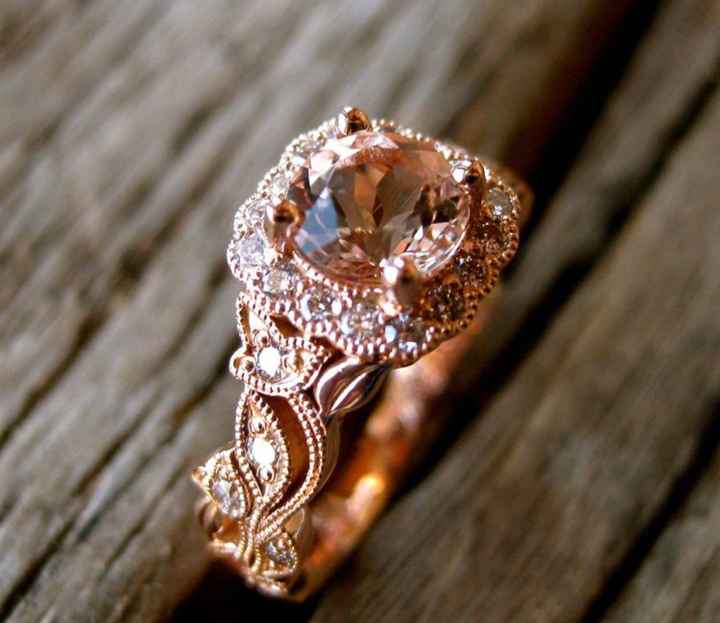 Anillo de compromiso rosa - 2