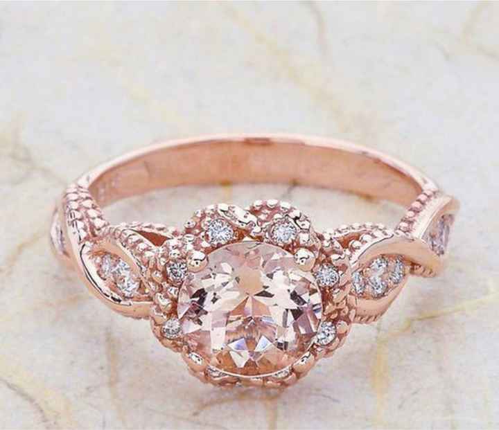 Anillo de compromiso rosa - 3