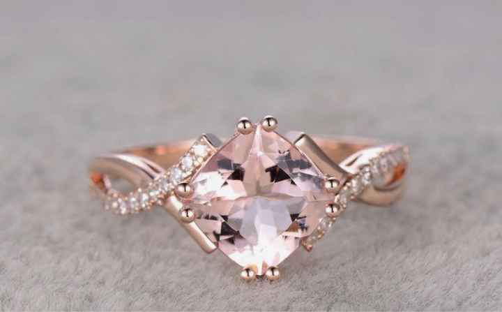 Anillo de compromiso rosa - 5