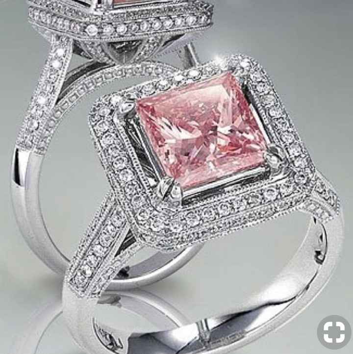 Anillo de compromiso rosa - 8
