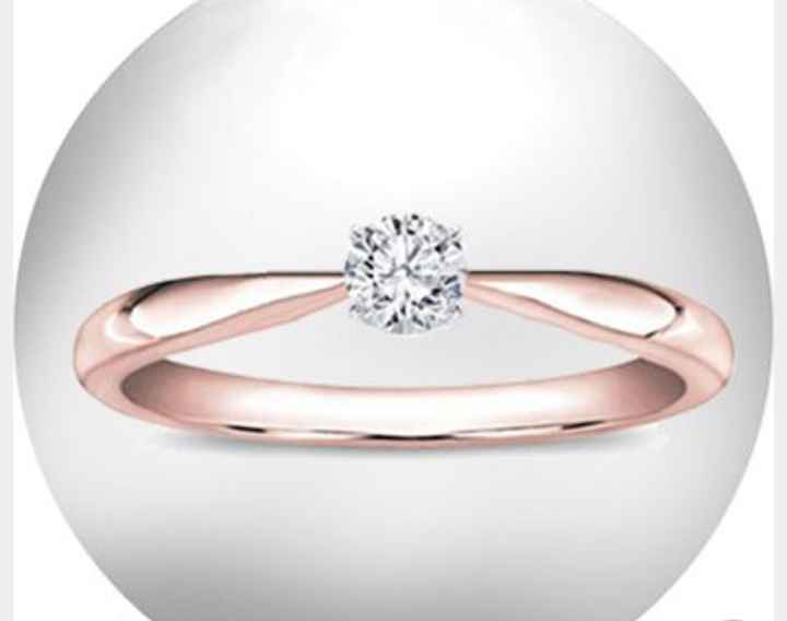 Anillo de compromiso rosa - 9