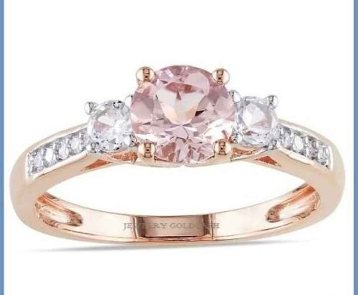Anillo de compromiso rosa - 10