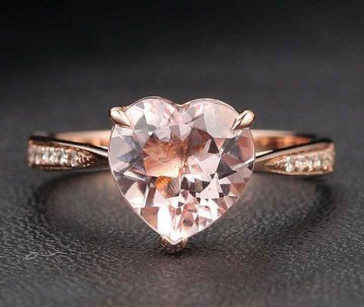 Anillo de compromiso rosa - 11