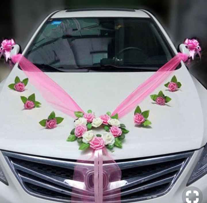 Decoración de auto color rosa - 3