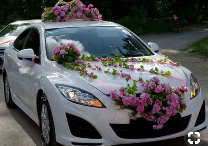 Decoración de auto color rosa - 5