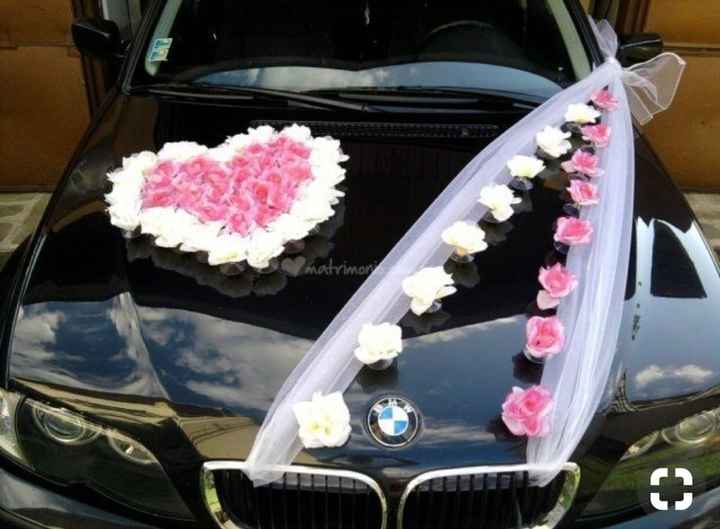 Decoración de auto color rosa - 14