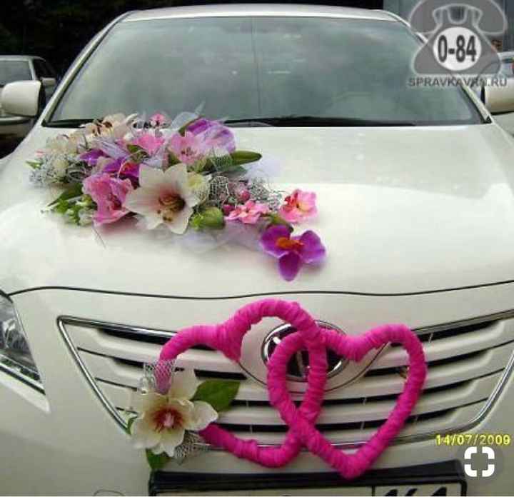 Decoración de auto color rosa - 15