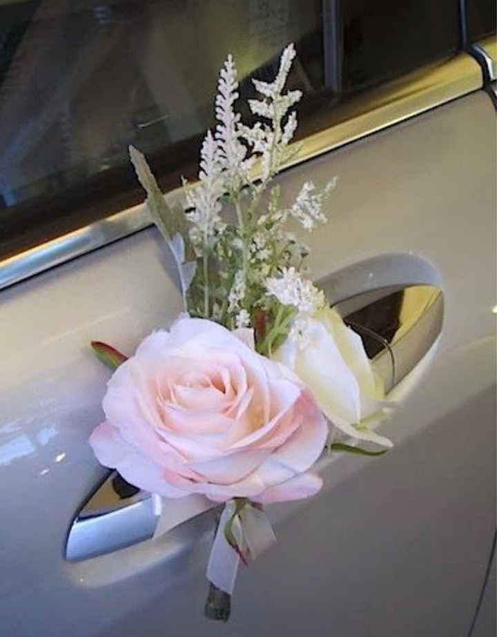 Decoración de auto color rosa - 20