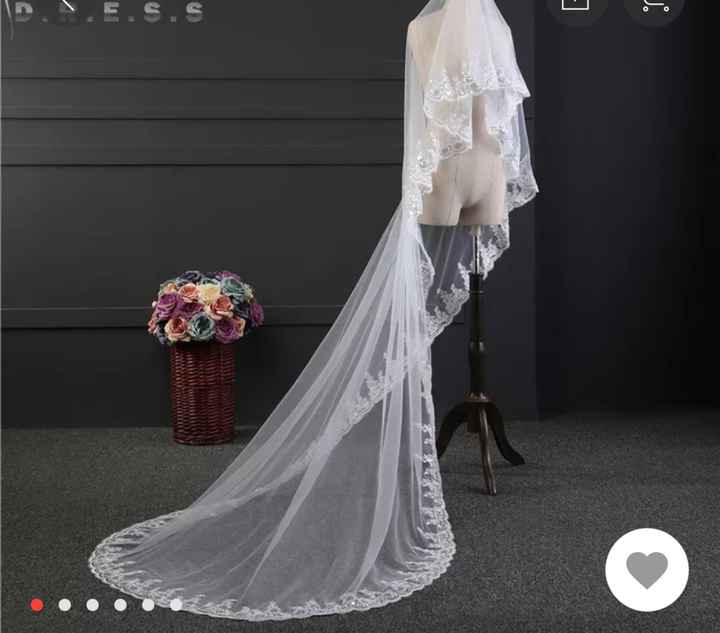 Velo de novia Ivory largo? Necesito para mi boda. q m digan donde comprar ya sea nuevo o usado. - 1