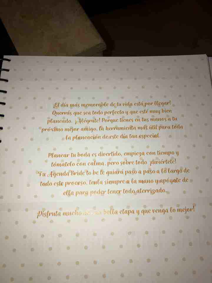 Agenda para Novias - 1